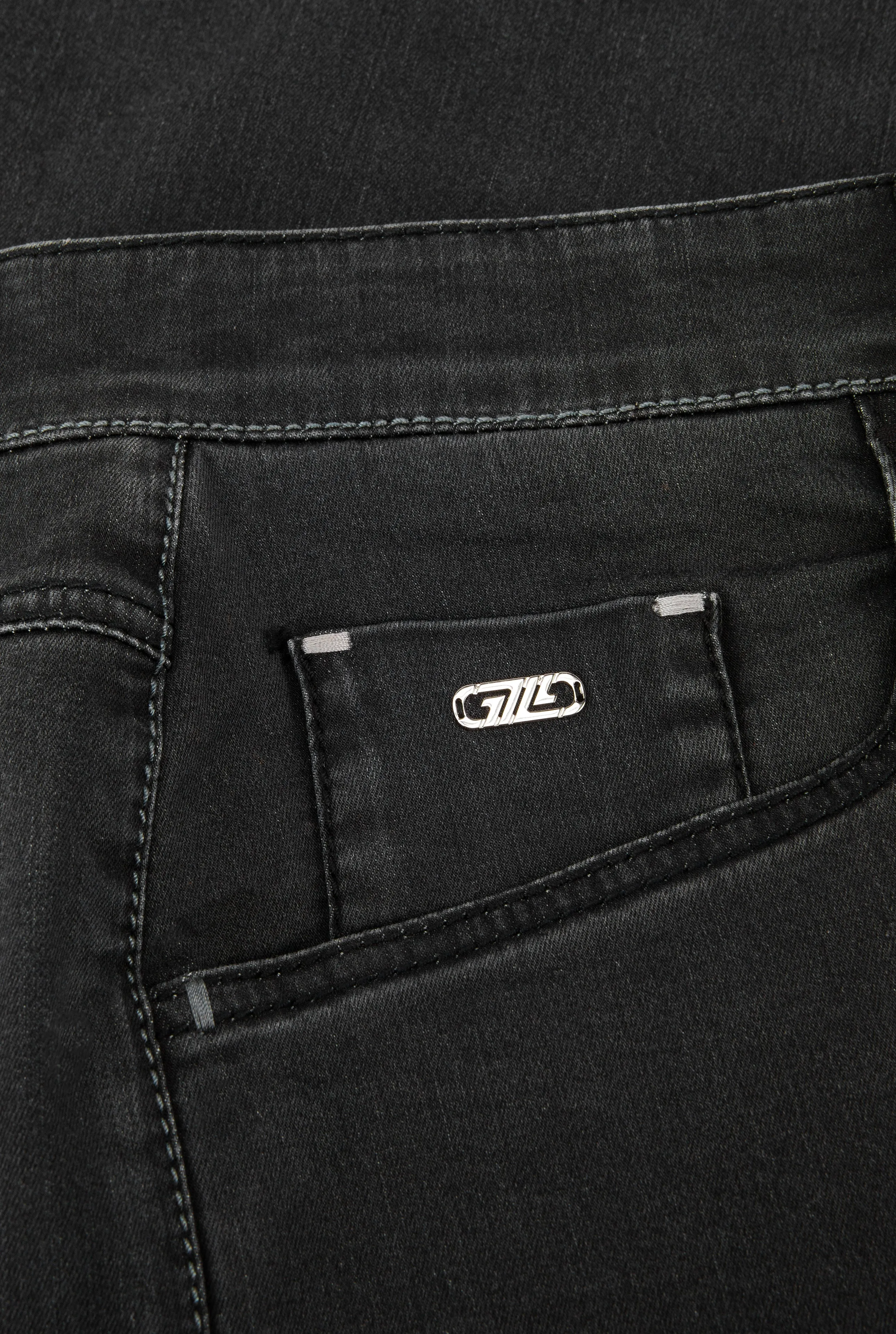 Zilli Regular Fit Jeans with Velvet Calfskin Patch